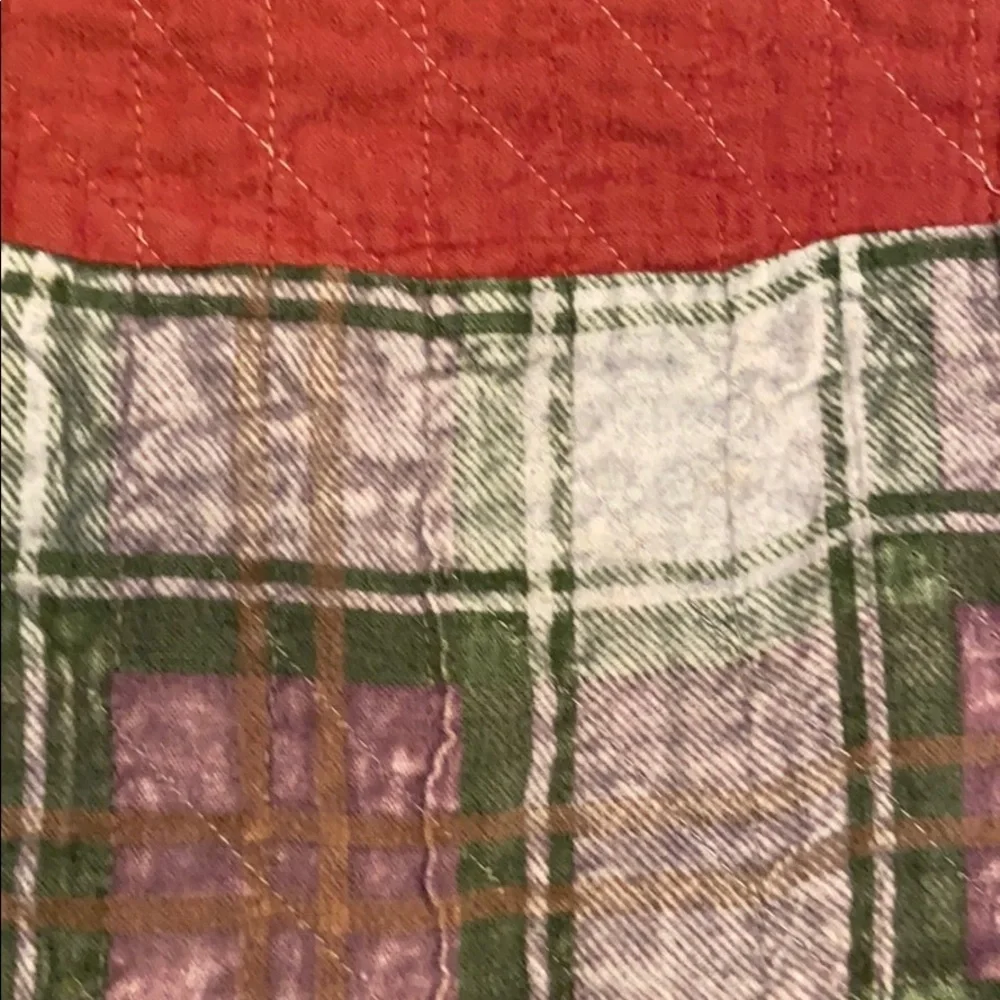 Vintage Handmade Pieced Quilt Reversible